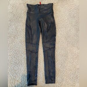 SPANX Faux Leather Moto Leggings
